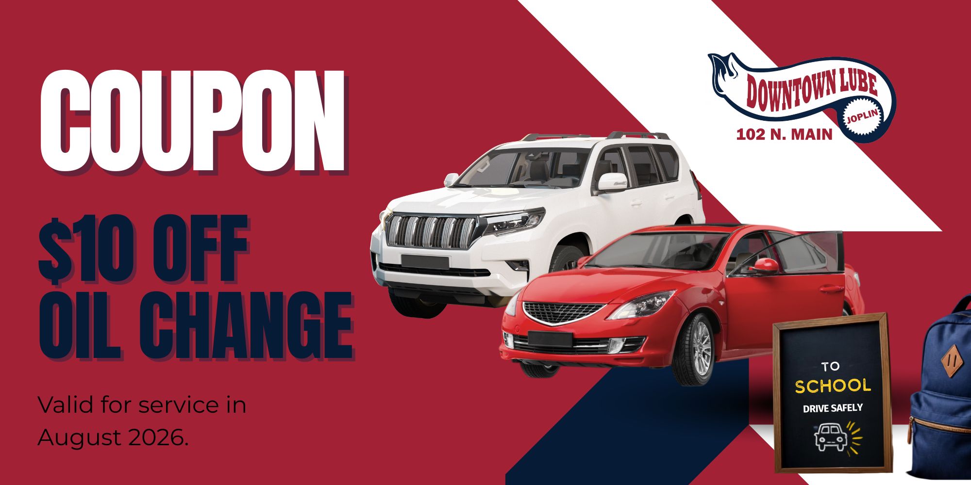 Downtown Lube | $10 off an oil change